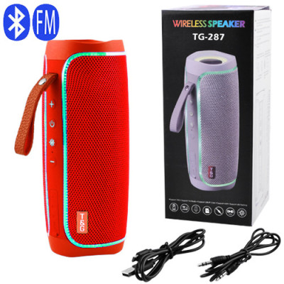 Bluetooth-колонка TG287 Red Світлове Музичне Шоу