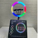 Кільцева LED лампа RGB 3 крепл.тел USB Різнокольорова кільцева світлодіодна лампа MJ36 36см
