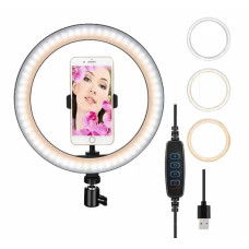 Кільцева LED-лампа 31 см 1 кріплення телефону USB S31