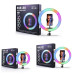 Кільцева LED лампа з кріпленням RGB 1 крепл.тел USB MJ26 26см Кільцева LED лампа з кріпленням RGB 1 крепл.тел USB MJ26 26см
