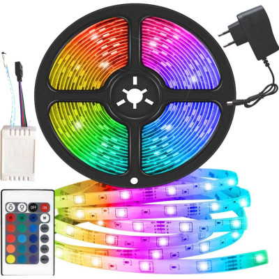 Світлодіодна стрічка RGB LED 5050 комплект 4.5 метра різнобарвна