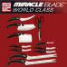 Набір ножів 12 шт Сlass Блейд плюс кухонні ножиці Miracle Blade World Class