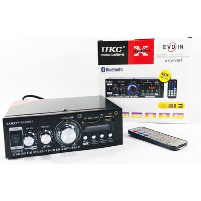 Підсилювач UKC AK-699BT USB Блютуз 300W+300W 2х канальний