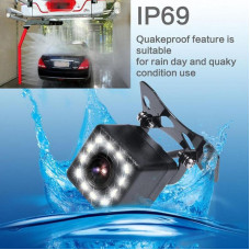 Автомобільна камера заднього огляду 303 LED з підсвіткою 0.1Lux IPX6