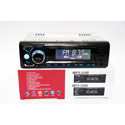 Автомагнітола Bluetooth+2xUSB+microSD+AUX 4x50W 3200