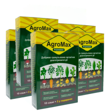 Комплект добрива агромакс 5 упаковок гранульований AGROMAX для підвищення врожайності та захисту городу