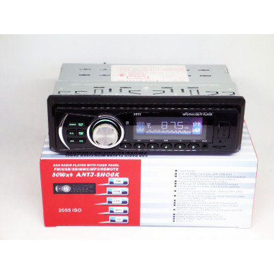 Автомагнітола ISO Usb Sd Fm Aux пульт (4x50W) 2055