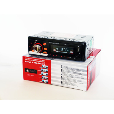 Автомагнітола  MP3 FM USB microSD карта 1283 ISO