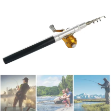Міні вудка Fish Pen Pro кишеньковий телескопічний спінінг мініспінінг набір для риболовлі компактний портативний