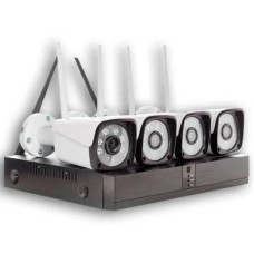 Відеореєстратор 4-канальний 4камери в комплекті БЕЗПРОВІДНИЙ DVR WiFi KIT HD720