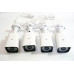 Відеореєстратор 4-канальний 4камери в комплекті БЕЗПРОВІДНИЙ DVR WiFi KIT HD720