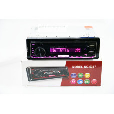 Автомагнітола Usb+RGB підсвітка+Sd+Fm+Aux+ пульт (4x50W) 6317