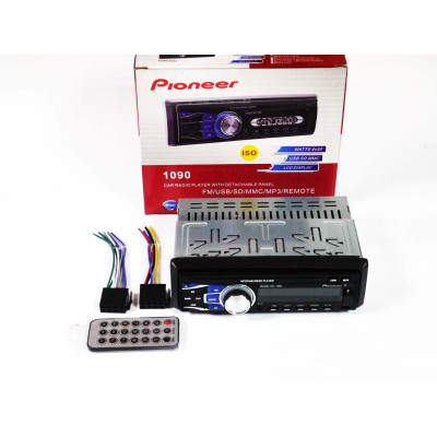 Автомагнітола USB-флешки + SD карти пам'яті + AUX + FM (4x50W) 1090