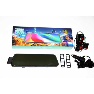 Зеркало с видеорегистратором с камерой заднего вида 966" Сенсорный экран DVR A2 Full HD