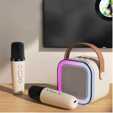 Блютуз колонка Караоке Bluetooth Колонка 2 Бездротові Мікрофони K12