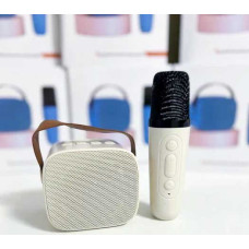 Портативная колонка оснащена бездротовим караоке мікрофоном з Bluetooth K1