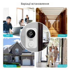 Відеоглазок Бездротовий дверний відеодзвінок Wi-Fi Smart Doorbell M8 (Ulooka app)