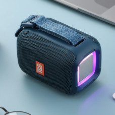 Портативна блютуз колонка з підсвічуванням радіо синя TG339 5W RGB TWS speakerphone blue