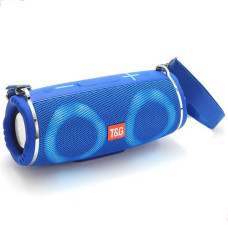 Bluetooth-колонка TG642 Blue з RGB ПІДСВІЧУВАННЯМ Ритмічна Світлова Хвиля