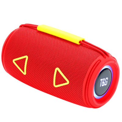 Bluetooth-колонка TG657 Red з RGB ПІДСВІЧУВАННЯМ Підсвіти Музику