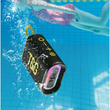 Bluetooth-колонка TG396 Black з RGB ПІДСВІЧУВАННЯМ Пульсуючий Саунд