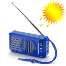 Bluetooth-колонка TG368 speakerphone радіо сонячна батарея blue