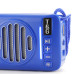 Bluetooth-колонка TG368 speakerphone радіо сонячна батарея blue