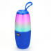 Блютуз колонка портативная с ремешком радио подсветка синяя TG644 RGB speakerphone blue