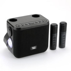Мультимедійна Bluetooth-колонка TG545DK Black: Потужний Звук Спікерфон Радіо та Ліхтар у Комплекті