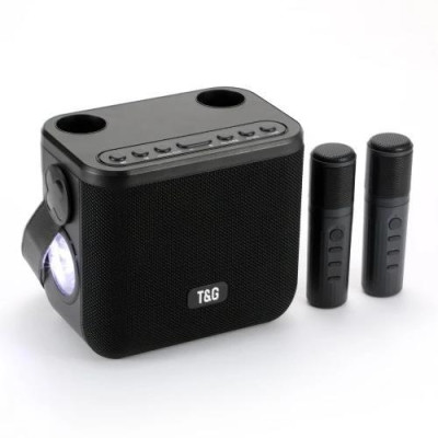 Мультимедійна Bluetooth-колонка TG545DK Black: Потужний Звук Спікерфон Радіо та Ліхтар у Комплекті