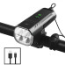 Велосипедний ліхтар велофара з акумуляторним сигналом FY-336 Power Bank виносна кнопка 8 режимів потужне світло