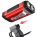 Велофонарь BIKE501 мощный универсальный ручной с магнитом аккумуляторный PowerBank 7 режимов для велосипеда