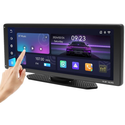 Універсальний сенсорний дисплей, монітор 10,26" car player 901W HD IPS з Apple CarPlay та Android Auto