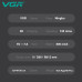 Дитяча машинка для стриження з функцією збирання волосся VGR V-155 GREEN, 4 безпечні насадки, безшумна, IPX8