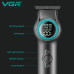 Професійна триммер для стрижки волосся та бороди VGR V-990 TURBO режим LED дисплей керамічне лезо