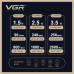 Комплект 3в1 машинка для стрижки триммер электробритва VGR V642 стрижка бритьё уход за бородой в одном наборе
