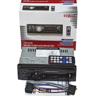 Автомагнітола JSD308 ISO — Bluetooth, FM, USB, microSD, AUX 4x60W