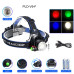 Ліхтар налобний PLD-V9-F-4XPE(RGB), 2x18650, ЗП Type-C, zoom, Box