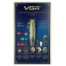 Акумуляторна машинка для стриження (clipper) VGR V-036, 8 насадок, LED display
