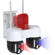IP Wi-Fi Двойная камера видеонаблюдения на 6 МП с 2 объективами и сиреной A2S (V380Pro)