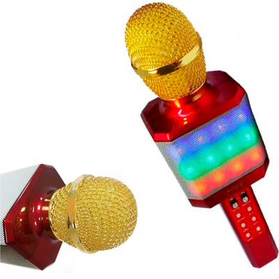 Караоке-мікрофон WSTER WS-1828 з LED-підсвіткою (змінювання голосу)