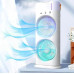 Вентилятор 3 в 1 USB з розпилювачем, автоповоротом і LED-підсвіткою Air Double-ended Spray Fan