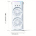 Вентилятор 3 в 1 USB з розпилювачем, автоповоротом і LED-підсвіткою Air Double-ended Spray Fan