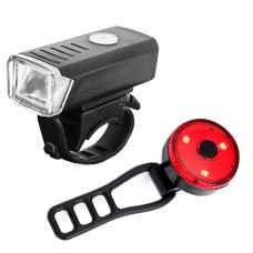 Велофонар BSK-1133-XPG, STOP-3SMD (red), Li-Ion акум., ЗП microUSB, Box