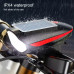 Велофара с сигналом 7599/S7588, солнечная батарея, Waterproof, Li-Ion аккум., ЗУ Type-C