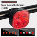 Велоліхтар FY-328S-4LED (red) з автоматичною системою START/STOP, waterproof, Li-Ion акумулятор, ЗП Type-C