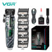 Акумуляторна машинка для стриження (clipper) VGR V-279 GREEN, 6 насадок, 9000 RPM, 2500 mAh, LED display Акумуляторна машинка для стриження (clipper) VGR V-279 GREEN, 6 насадок, 9000 RPM, 2500 mAh, LED display