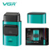 Електробритва VGR V-307 GREEN шейвер, подвійне лезо, 2000 mAh, 9000 RPM