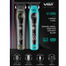 Триммер VGR V-299 BLACK, 4 насадки, 9000RPM, 2000 mAh, 5 уровней скорости, LED display