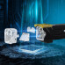 Велофара мощная Q03L, 800LM, Li-Ion аккумулятор, ЗУ Type-C, индикация заряда